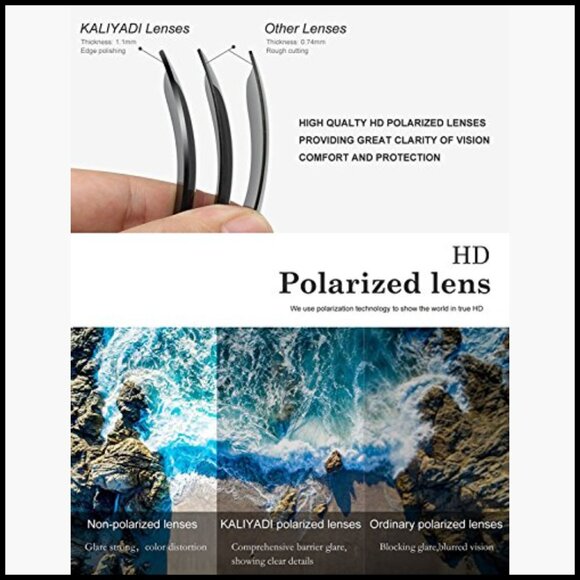 Polarized Semi-Rimless Sunglasses UV Blocking Driving Fit Over